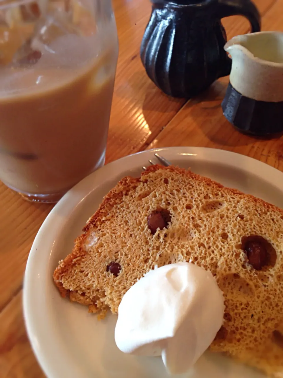 Snapdishの料理写真:きなこシフォンケーキ|Jun2525さん