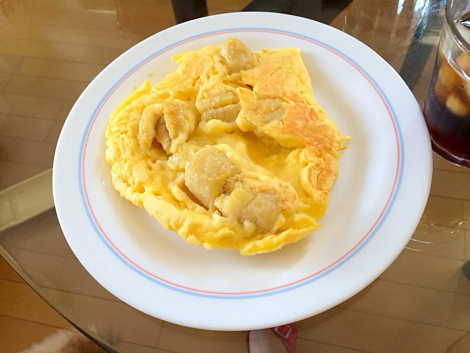 うずら玉子のホットケーキバナナのせた🐰|セツコさん