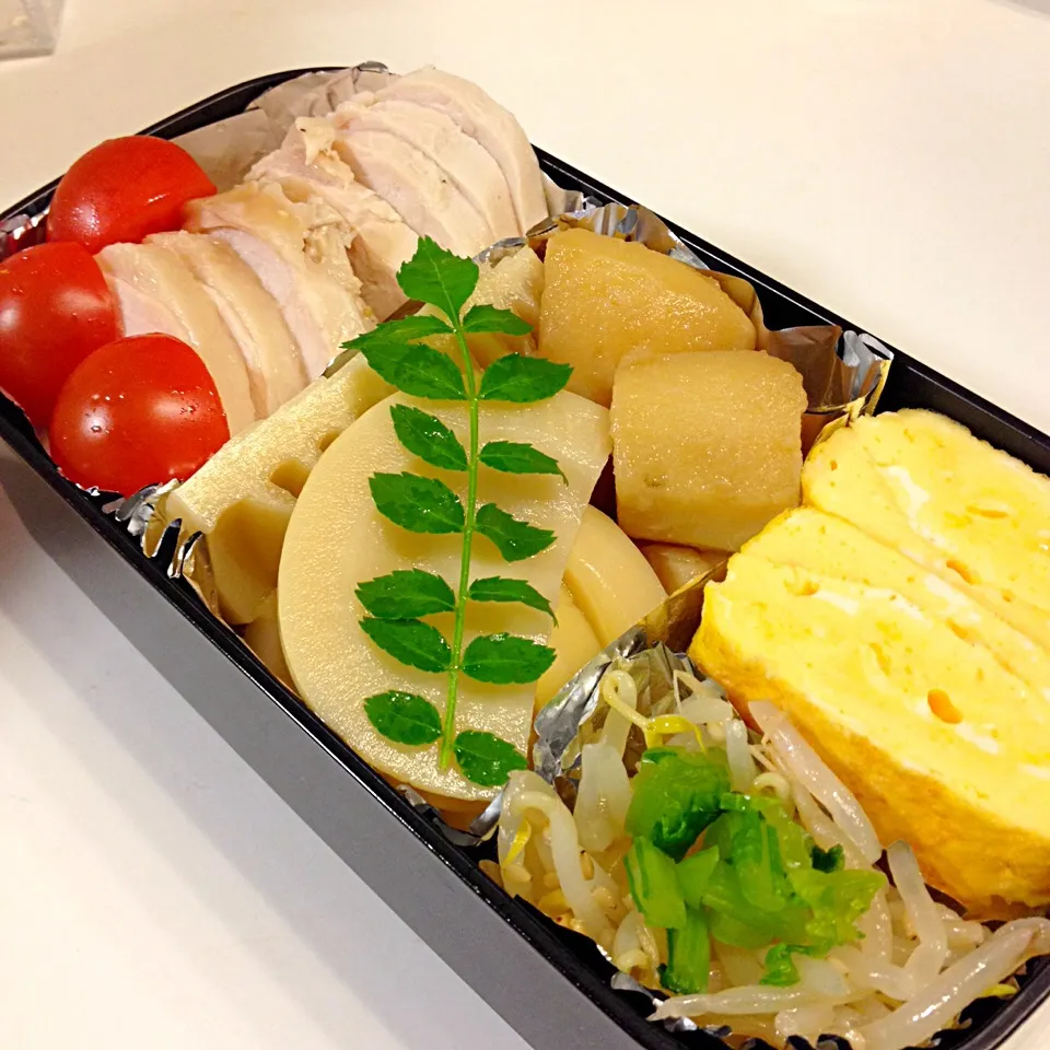 若竹煮、鶏ハム弁当|ヨッチャンさん