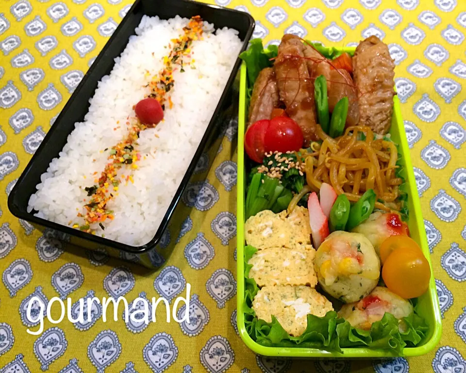 Snapdishの料理写真:2014.5.22 息子お弁当♪|プーティさん