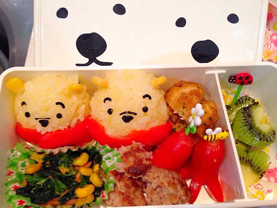 Snapdishの料理写真:プーさんお弁当|かすみさん