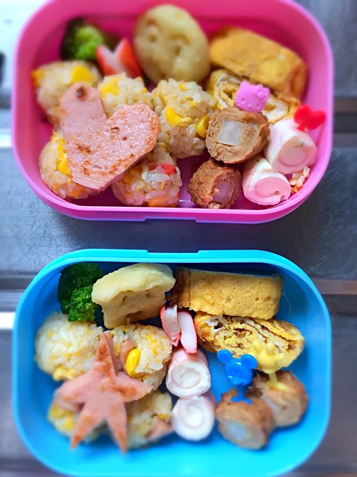 Snapdishの料理写真:料理苦手なパパ作☆保育所弁当♡|Mihoさん