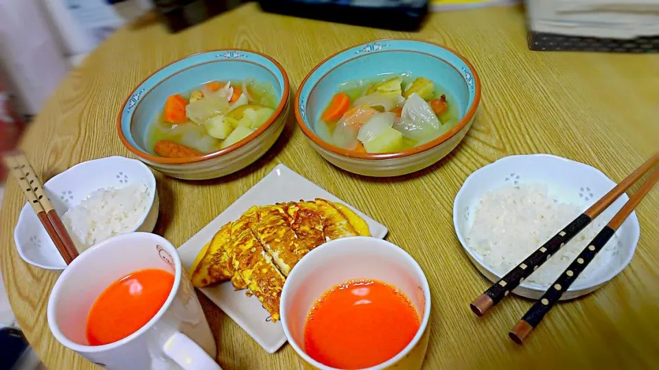 ポトフとにんじんの玉子焼き♡|綾野剛さん