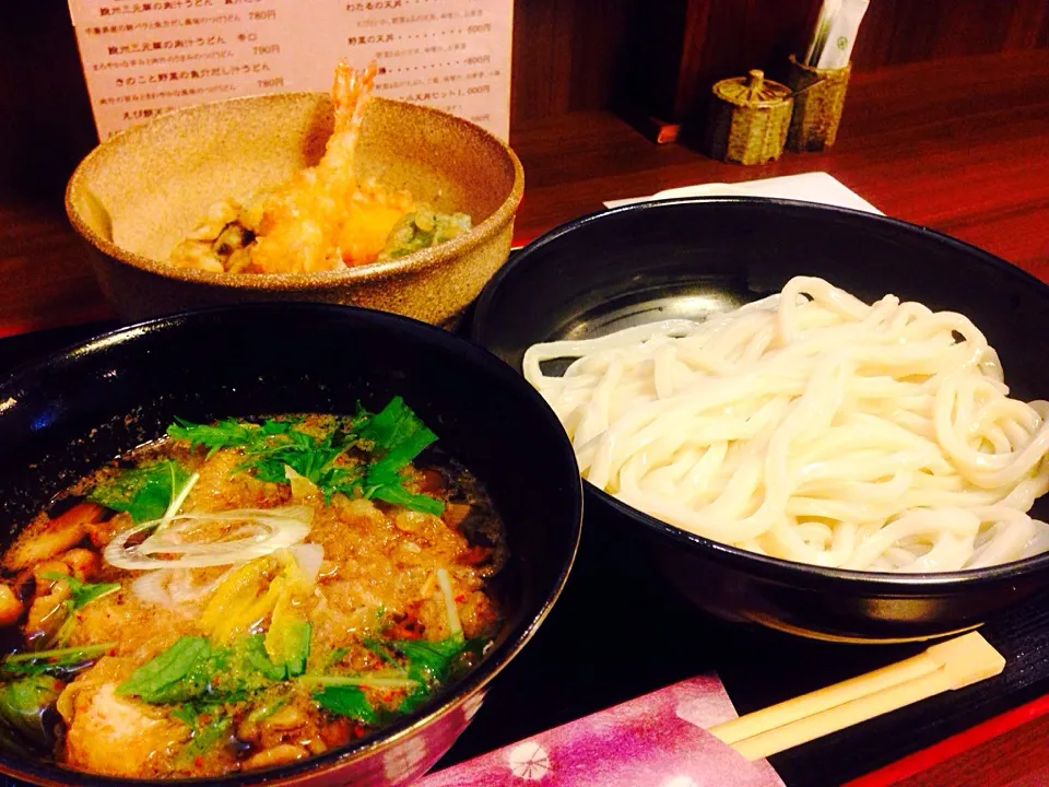 肉汁うどんと小天丼セット|hiroさん