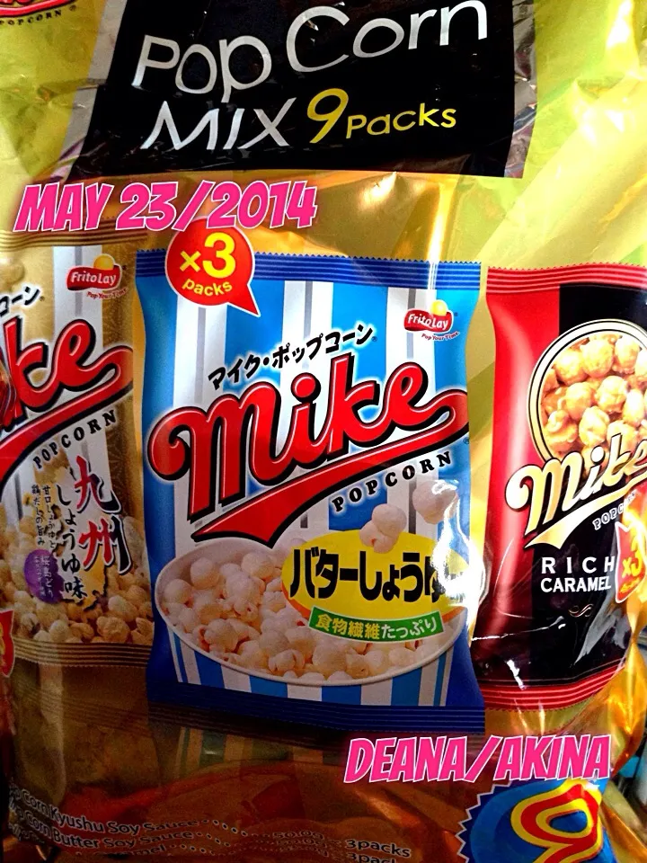 Mike Popcorn ... big pack ... Contains 9pcs... My daughter Aki's choice... Bought at Costco Mall yesterday.|Deana/Akinaさん