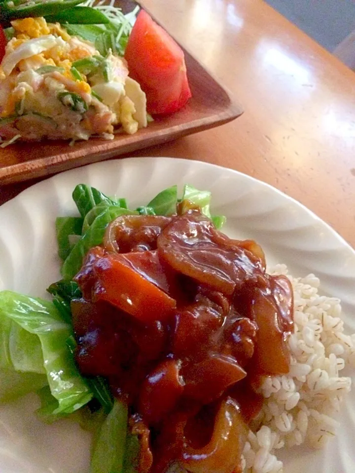 Snapdishの料理写真:今日のスーパーはゴールデン🍛✨押しでした。|りんさん