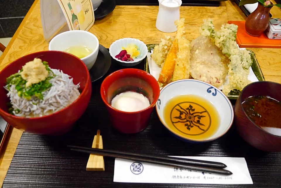 天ぷら しらす丼❤️❤️❤️|まおさん