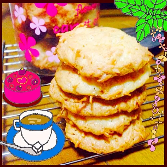 Coconut flakes cookies|アジザさん