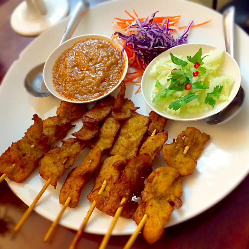 Snapdishの料理写真:Veggie Satay Pork|SaSaさん