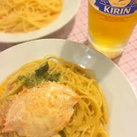 サッソネロのワタリガニのトマトクリームソースパスタ|marumo0321さん