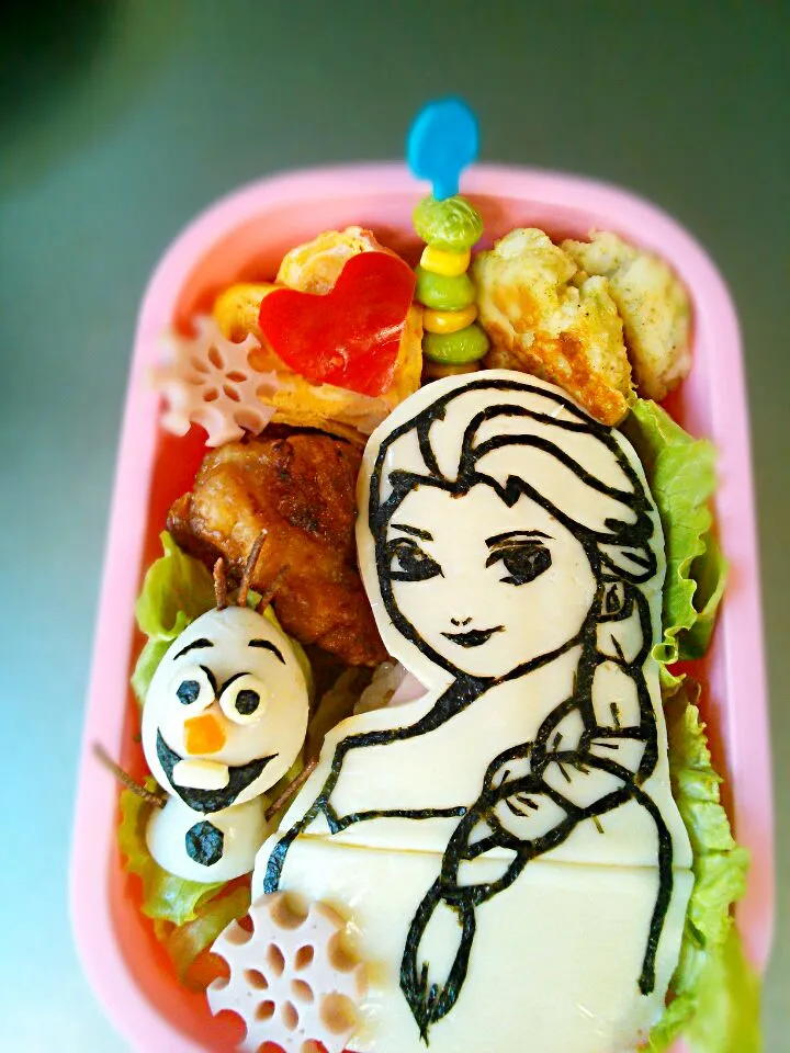 アナ雪弁当|のんのんさん