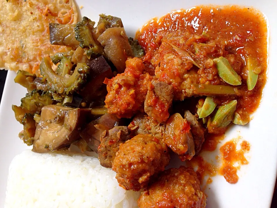 Balado bakso Ayam pete|yeni kartikasariさん