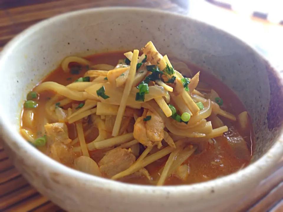 Snapdishの料理写真:ゴボウカレーうどん|よっすぃさん