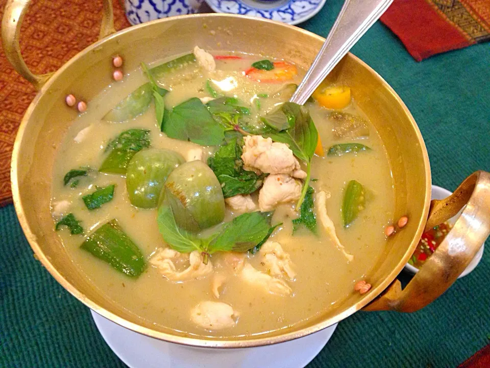 Snapdishの料理写真:Chicken green curry|Obeoom Jumsai Na Ayudhyaさん