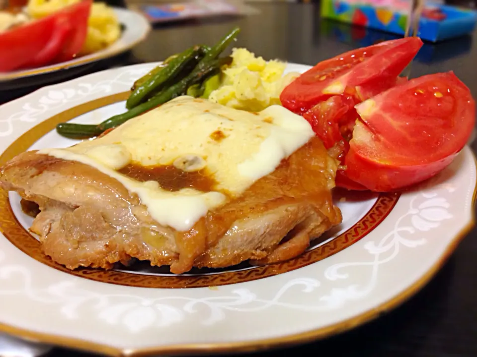 チキンの照り焼き(´･_･`)|かとけんさん