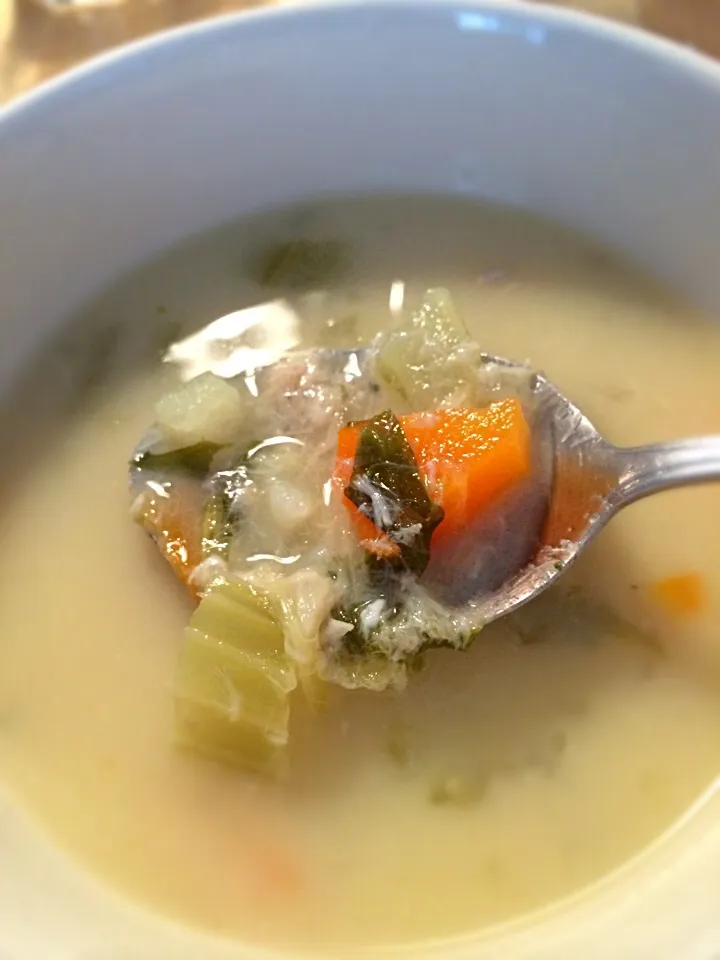 Psarosoupa Avgolemono;) Fish soup with egg-lemon sauce|aястасияさん