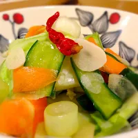 Snapdishの料理写真:野菜のビール漬け