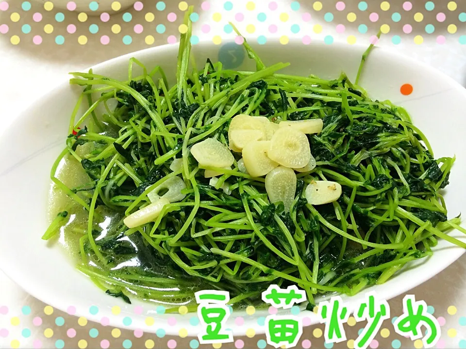 豆苗炒め🌱🌱🌱|みきぴょん♪さん