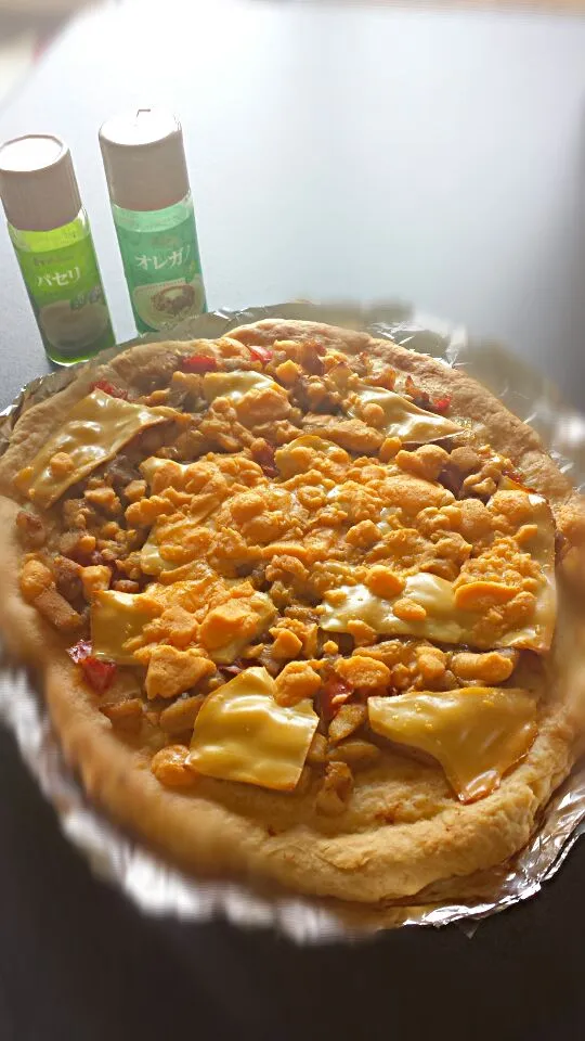 Chicken black pepper homemade pizza|laksmi nurul ismiraさん