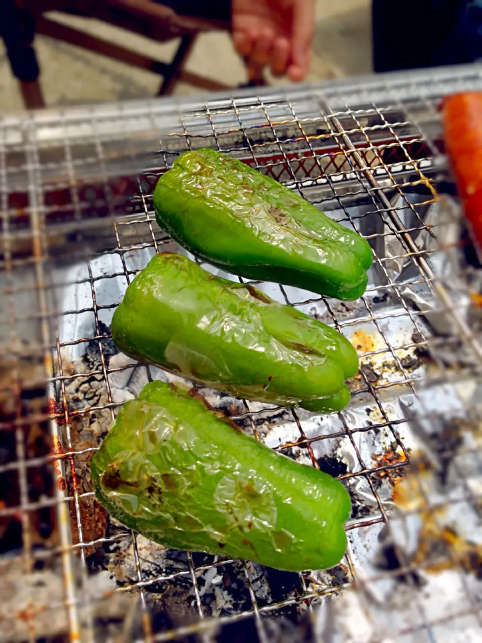 Snapdishの料理写真:ピーマン丸焼き|玉川 敦さん