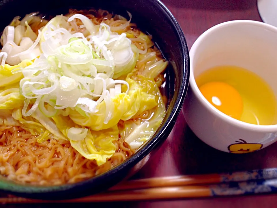 チキンラーメン(つけ麺風)|attun1979さん