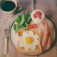 Snapdishの料理写真:朝ごパン♡