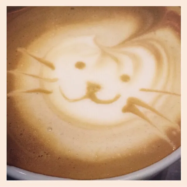 Cafe Latte, Latte Art|Shina (　◔ิω◔ิ)さん