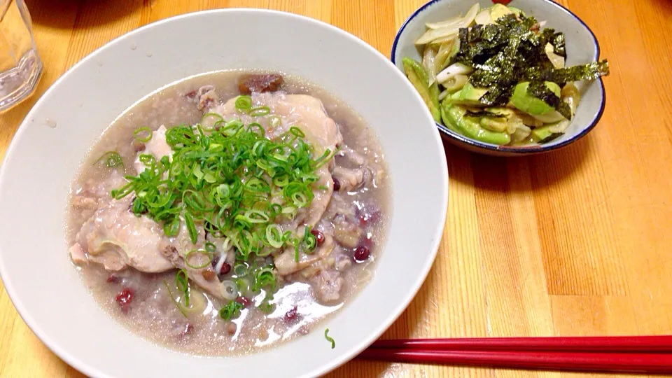 参鶏湯とアボカドのナムル|みのりさん