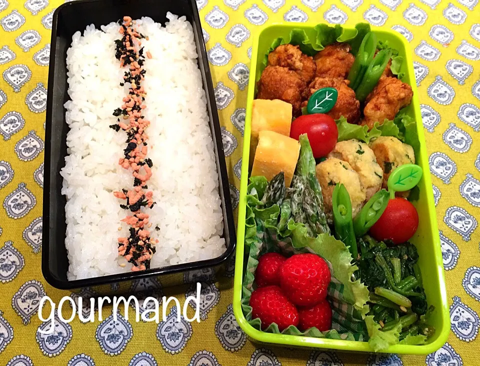 Snapdishの料理写真:2014.5.25 息子お弁当♪|プーティさん