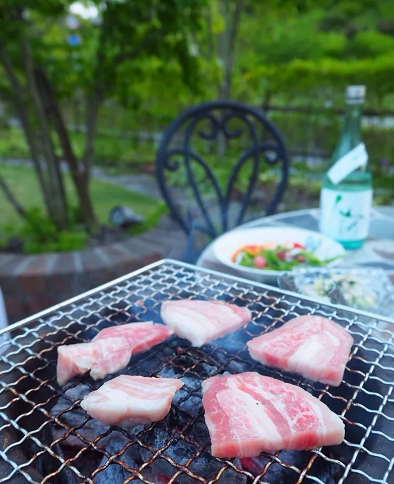 イベリコ豚、焼いてみたー( ´ ▽ ` )ﾉ|くにぽんさん