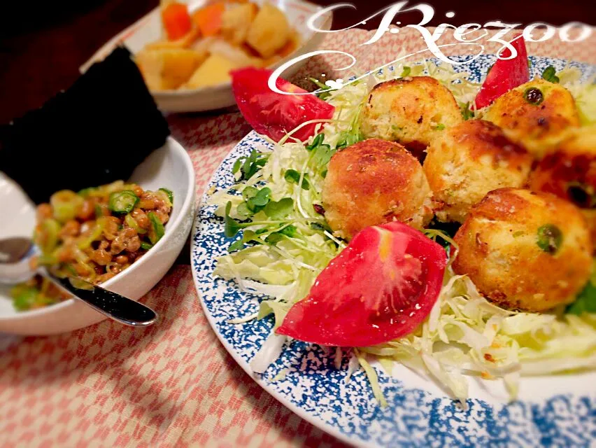 ともさんの豆腐と枝豆 チーズのおつまみ＆♪  +鶏肉とおからも入れちゃいました(^^)|りえぞ～さん