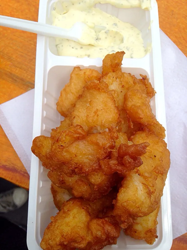 Kibbeling mit Remoulade (Fried Fish, specialty in the Netherlands)|Fujiko Toyohashiさん