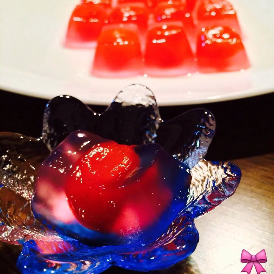 Snapdishの料理写真:プチトマトのゼリー🍅|おりぃさん