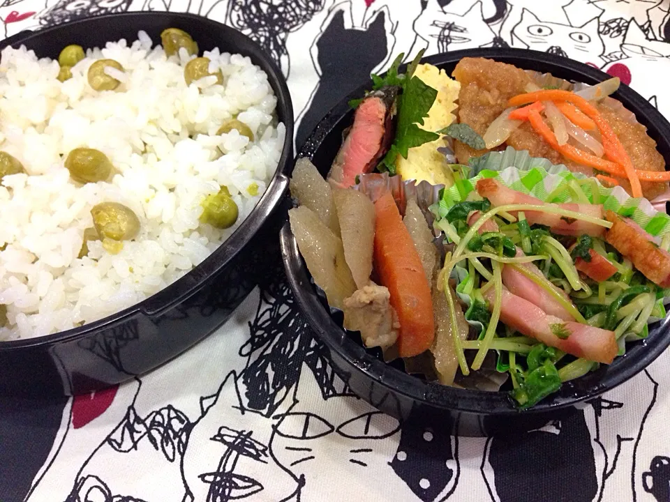 Snapdishの料理写真:5月26日 豆ご飯弁当|sakuramochiさん