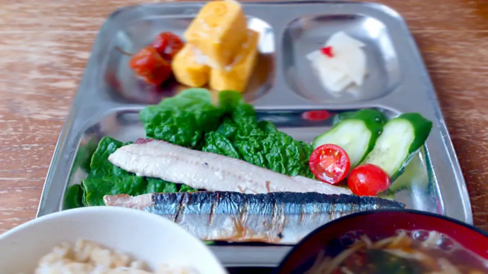 焼き魚定食【秋刀魚】|プチテンよすさん