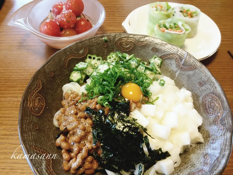 Snapdishの料理写真:ネバネバうどん♪|かまさん