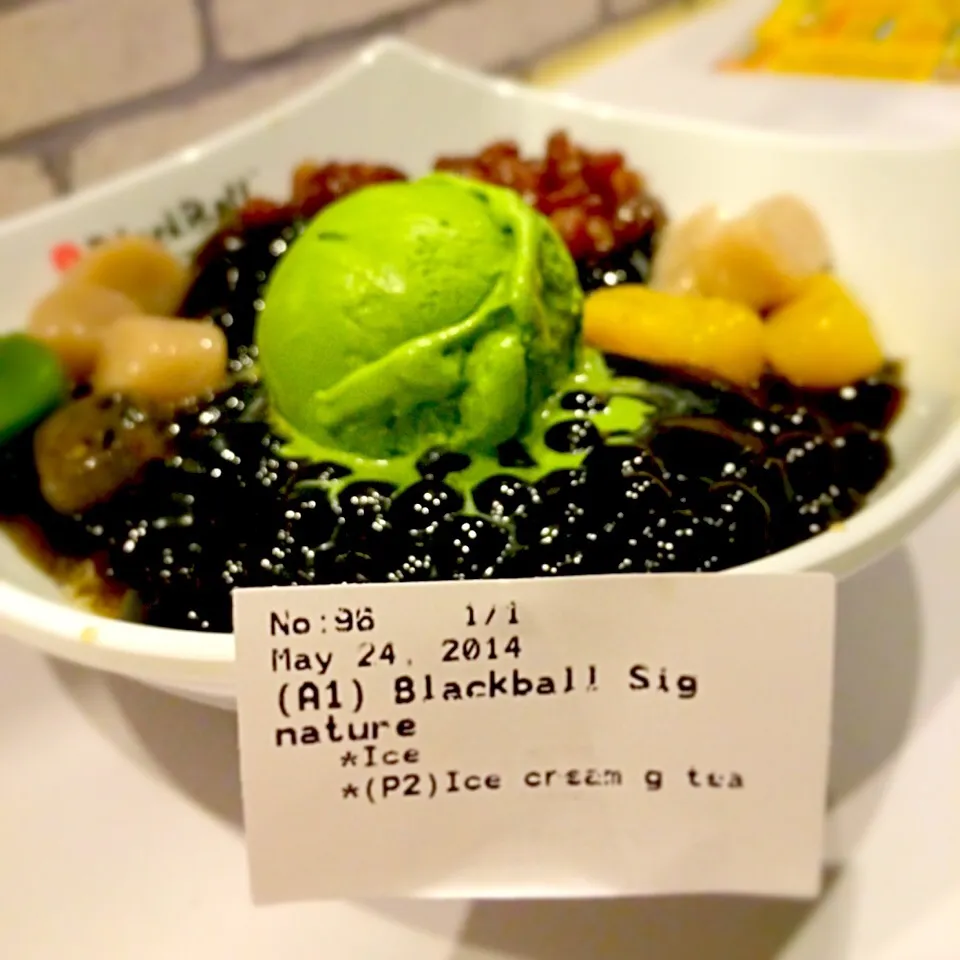 Blackball Signature with Green Tea Ice Cream|Frans Huangさん