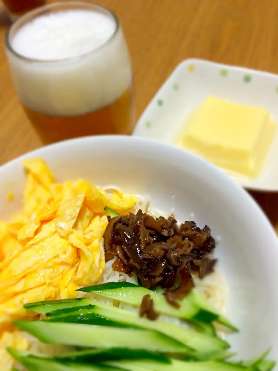 ぶっかけそうめんと玉子豆腐|みかりんさん