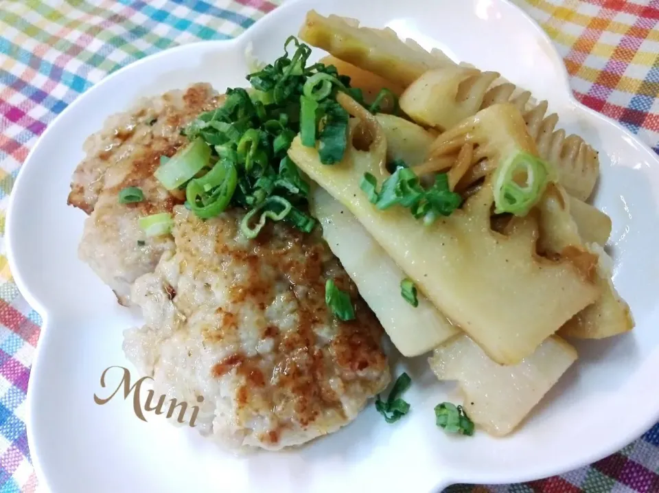 鶏ヤゲン軟骨とせせり肉の玉ねぎ*おからパウダーたっぷりつくね♪今夜はあっさりネギとポン酢で>^_^<|key♪さん