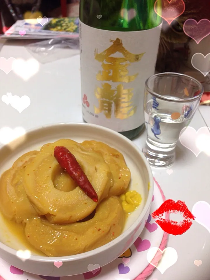 Snapdishの料理写真:車麩の味噌煮♡お酒にあうー(^o^)|Tomomi  Furukawaさん