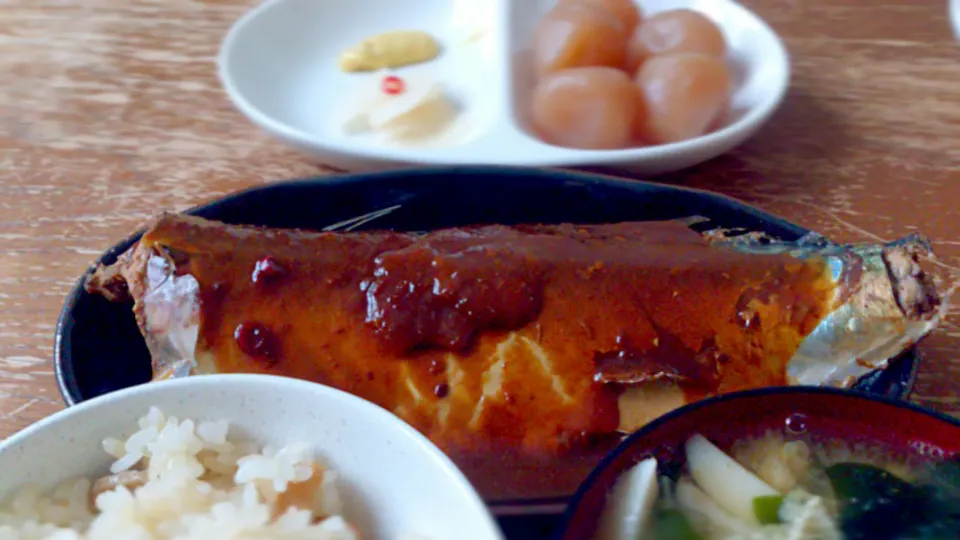 煮魚定食【鯖】|プチテンよすさん