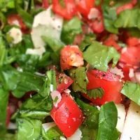 Snapdishの料理写真:Smoked tomato & spinach salad!|andyさん