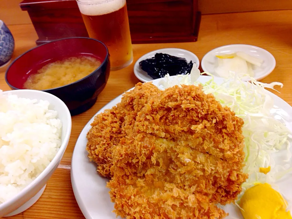 ひれかつ定食、わさび昆布|虎キチ6さん