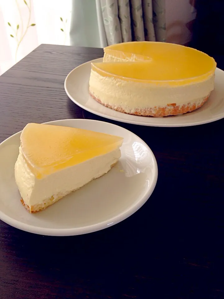 パインとヨーグルトのしゅわしゅわ~んムースケーキonパインゼリー|mymamaさん