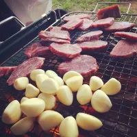 Snapdishの料理写真:BBQヾ(＠⌒ー⌒＠)ノ|DJ QUEさん