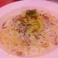 Snapdishの料理写真:베이컨 크림 파스타 bacon cream pasta|LNYさん