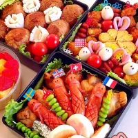 Snapdishの料理写真:運動会のお弁当|おかなかささん