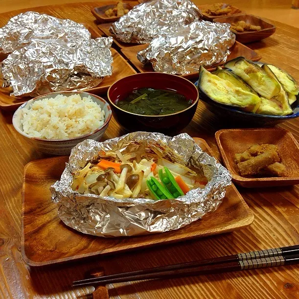 頂いた野菜で鱈のホイル焼き！|＊Haruna＊さん