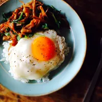 Snapdishの料理写真:玉子のっけご飯|yamさん