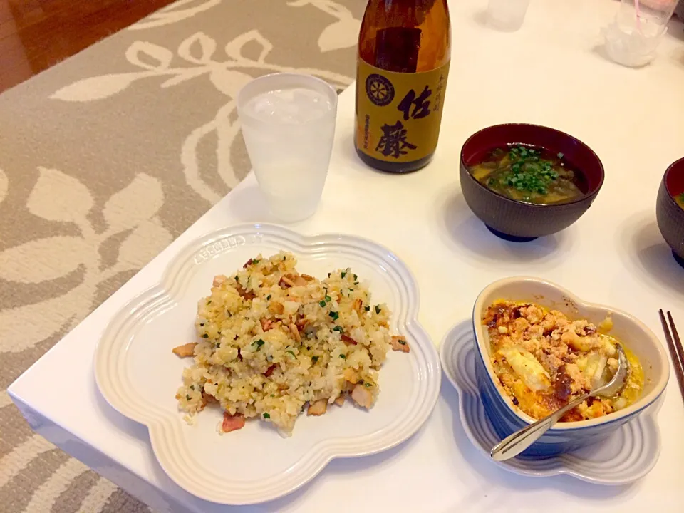 焼き豚チャーハン・オーブン焼き(￣^￣)ゞ|Shinichi Kawagoeさん